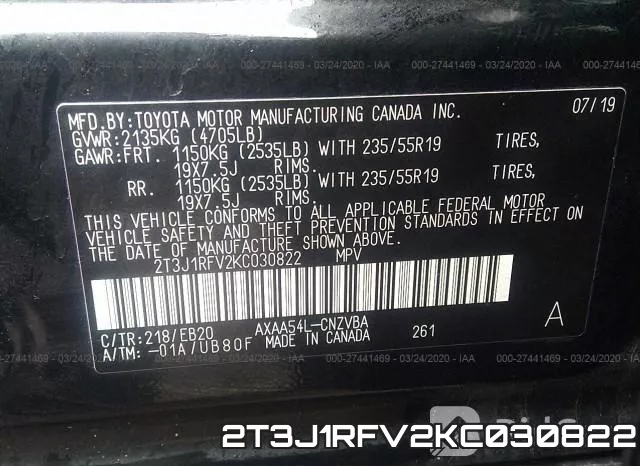 2T3J1RFV2KC030822 фото 10