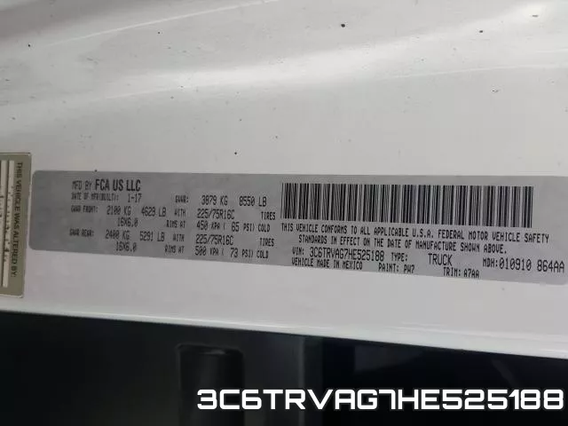 3C6TRVAG7HE525188 фото 2