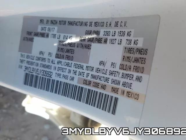 3MYDLBYV6JY306892 фото 2
