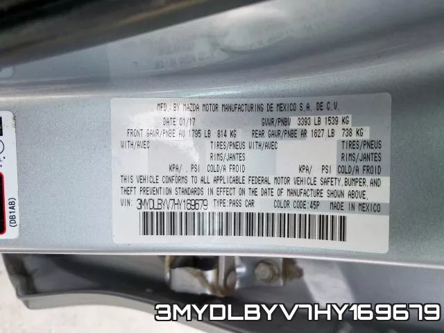 3MYDLBYV7HY169679 фото 2