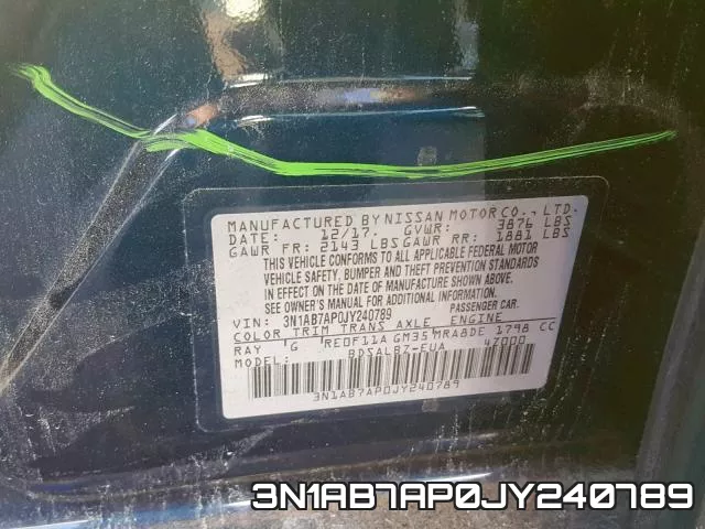 3N1AB7AP0JY240789 фото 2