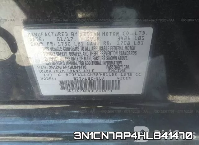 3N1CN7AP4HL841470 фото 10