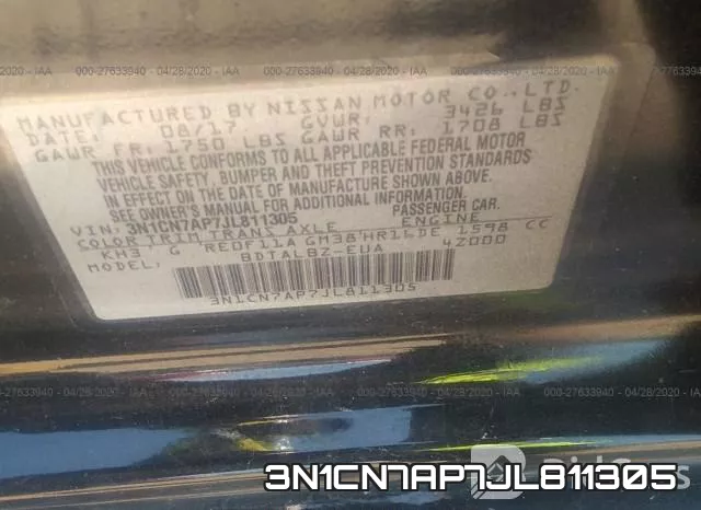3N1CN7AP7JL811305 фото 10