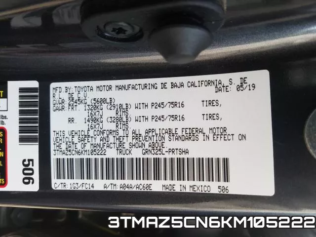 3TMAZ5CN6KM105222 фото 2