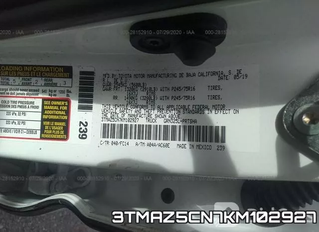 3TMAZ5CN7KM102927 фото 10