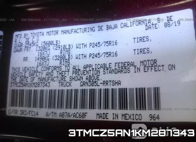 3TMCZ5AN1KM287343 фото 10
