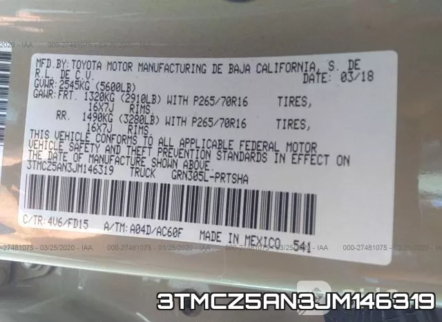 3TMCZ5AN3JM146319 фото 10