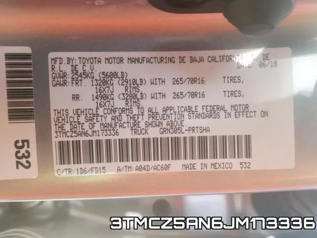 3TMCZ5AN6JM173336 фото 2
