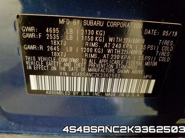 4S4BSANC2K3362503 фото 2