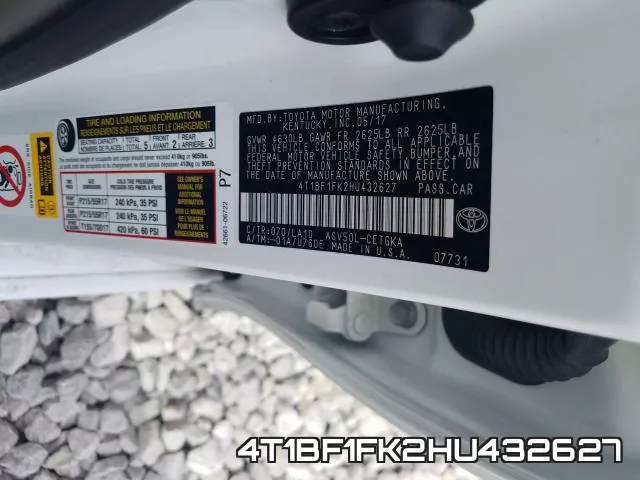 4T1BF1FK2HU432627 фото 2