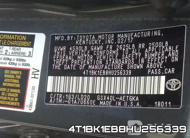 4T1BK1EB8HU256339 фото 10