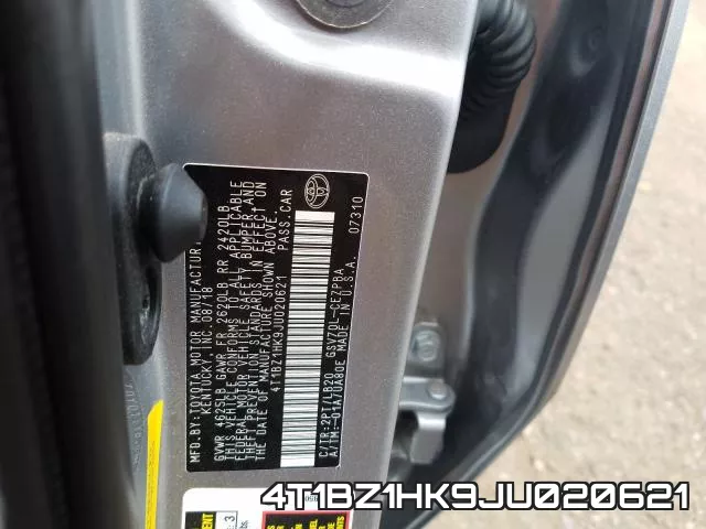 4T1BZ1HK9JU020621 фото 2