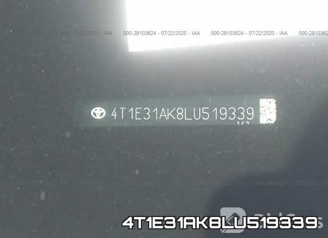 4T1E31AK8LU519339 фото 10