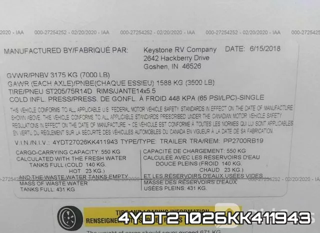 4YDT27026KK411943 фото 8