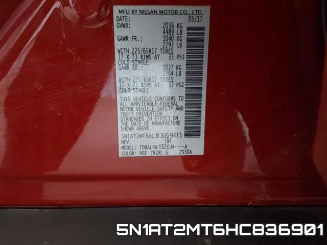 5N1AT2MT6HC836901 фото 2