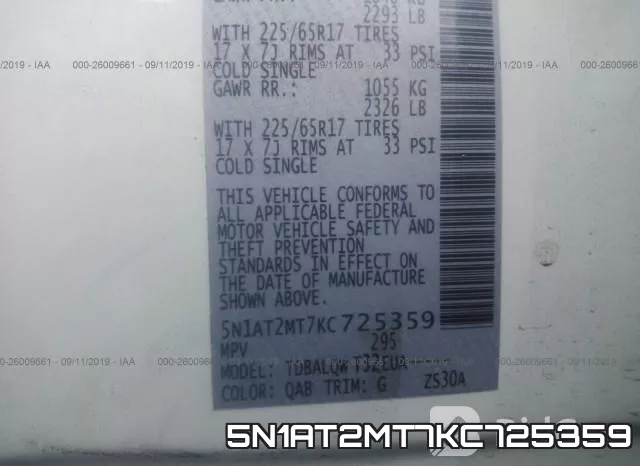 5N1AT2MT7KC725359 фото 10