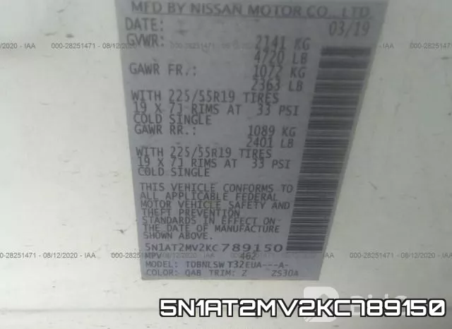 5N1AT2MV2KC789150 фото 10