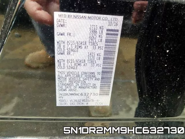 5N1DR2MM9HC632730 фото 2