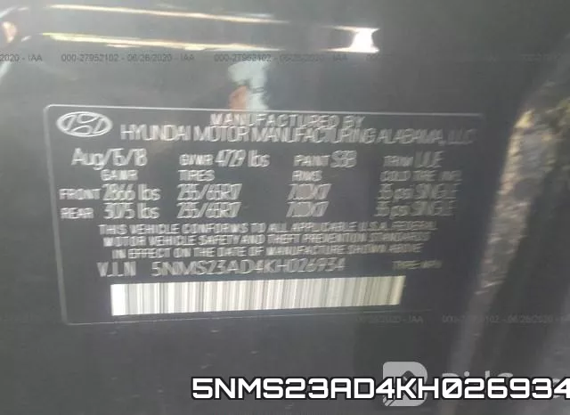 5NMS23AD4KH026934 фото 10