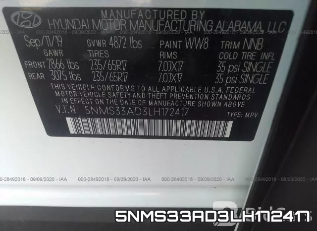 5NMS33AD3LH172417 фото 10