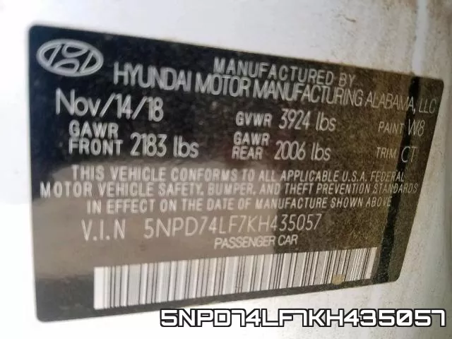 5NPD74LF7KH435057 фото 2