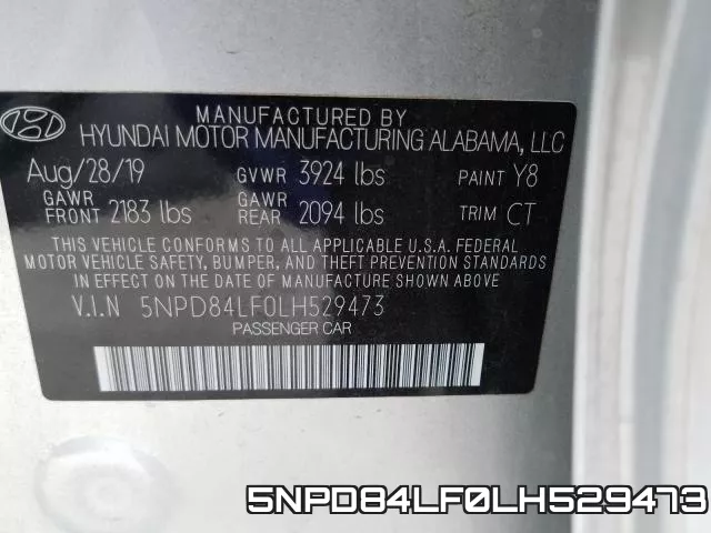 5NPD84LF0LH529473 фото 2