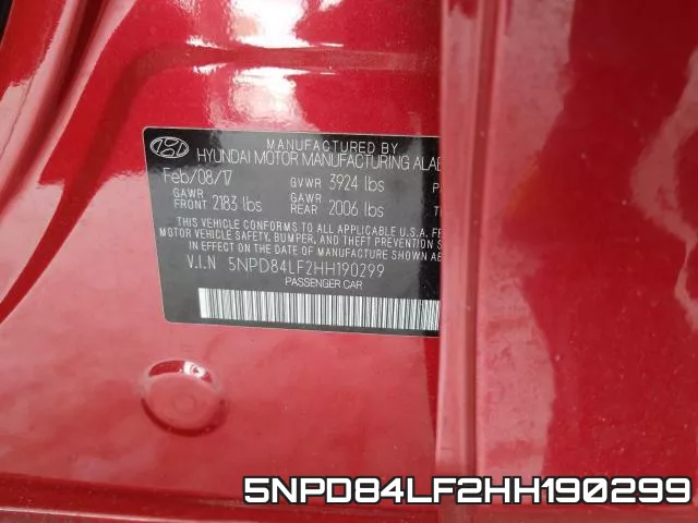 5NPD84LF2HH190299 фото 2