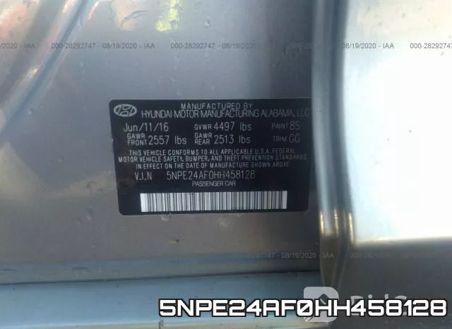 5NPE24AF0HH458128 фото 10