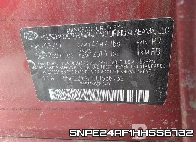 5NPE24AF1HH556732 фото 10