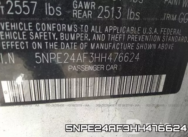 5NPE24AF3HH476624 фото 10
