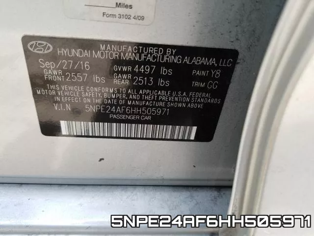 5NPE24AF6HH505971 фото 2