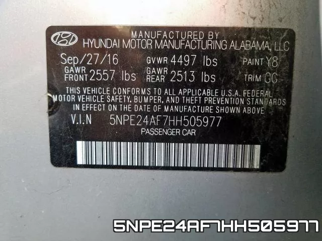 5NPE24AF7HH505977 фото 2