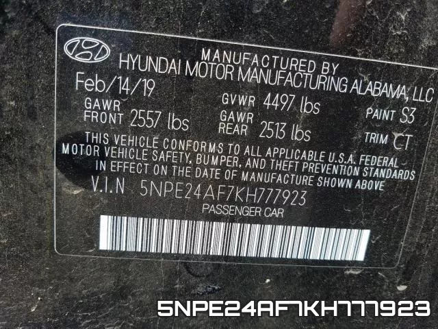 5NPE24AF7KH777923 фото 2