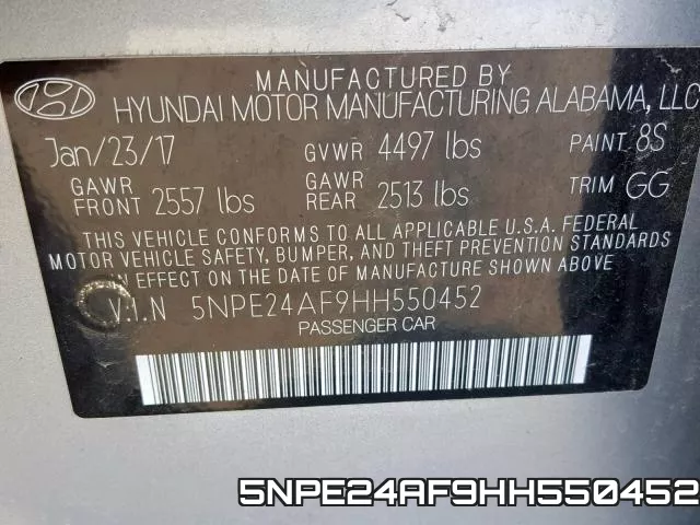5NPE24AF9HH550452 фото 2