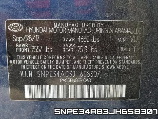 5NPE34AB3JH658307 фото 2