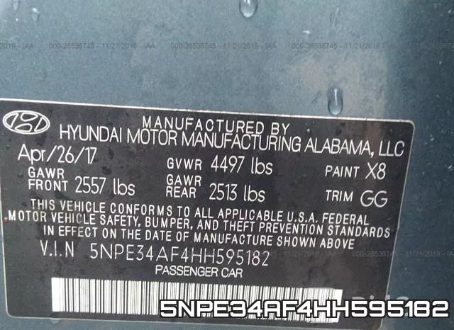 5NPE34AF4HH595182 фото 10