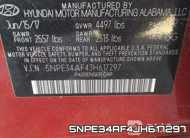 5NPE34AF4JH617297 фото 10