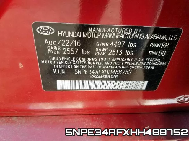 5NPE34AFXHH488752 фото 2