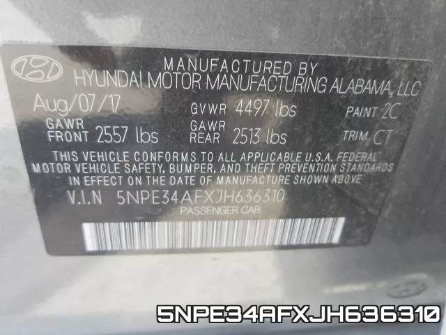 5NPE34AFXJH636310 фото 2