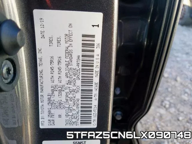 5TFAZ5CN6LX090748 фото 2