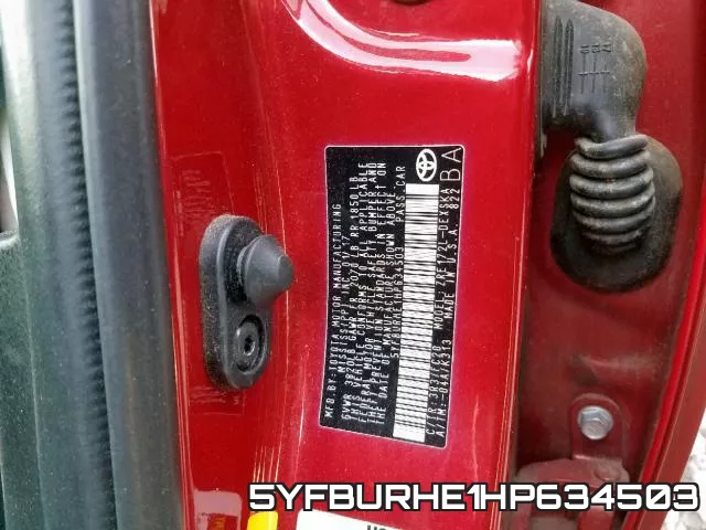 5YFBURHE1HP634503 фото 2