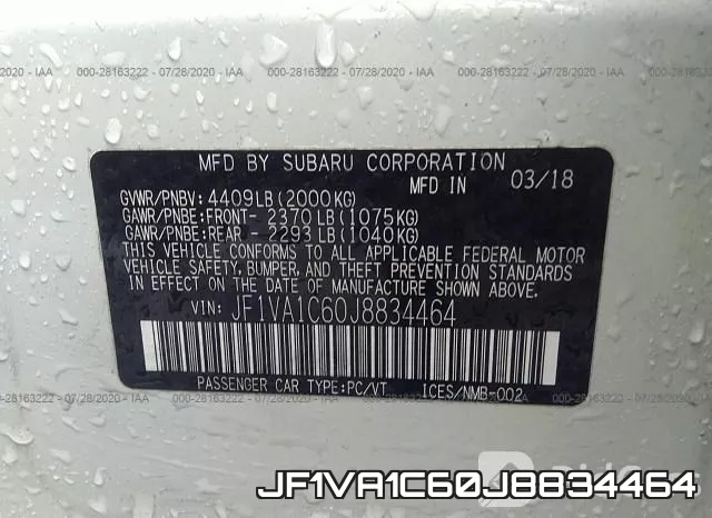 JF1VA1C60J8834464 фото 10