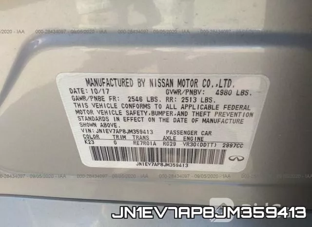 JN1EV7AP8JM359413 фото 10