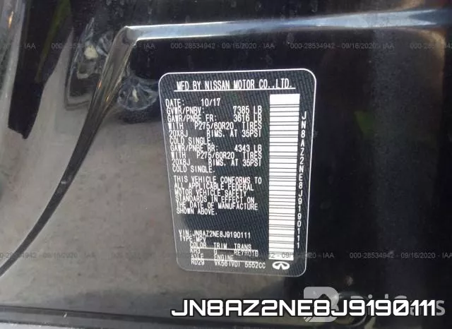 JN8AZ2NE8J9190111 фото 10