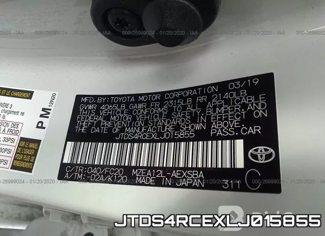 JTDS4RCEXLJ015855 фото 10