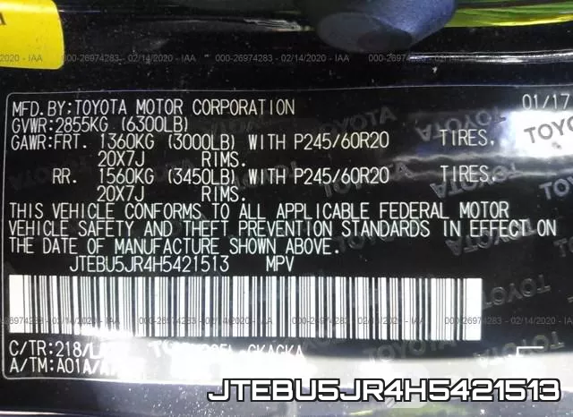 JTEBU5JR4H5421513 фото 10