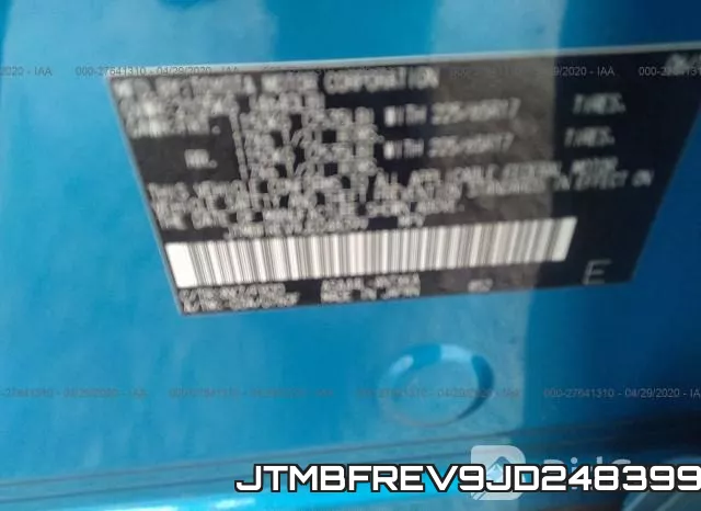 JTMBFREV9JD248399 фото 10