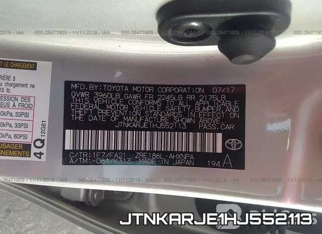 JTNKARJE1HJ552113 фото 10