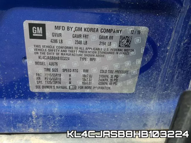KL4CJASB8HB103224 фото 2