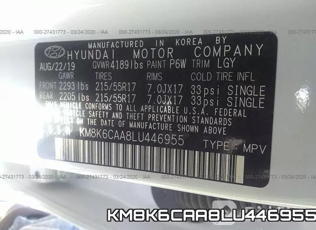 KM8K6CAA8LU446955 фото 10